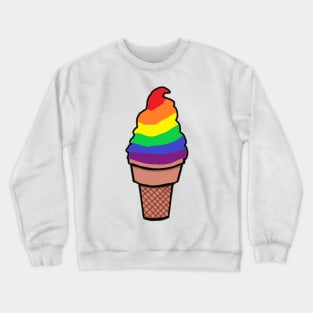 Pride Ice-Cream - Rainbow Crewneck Sweatshirt